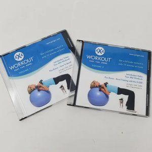 JJ Virgin 4x4 Fitness Workout DVDs Vol 1 & 2 Set
